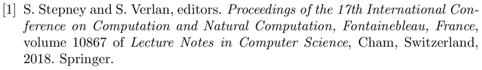BibTeX example: proceedings citation style abbrv