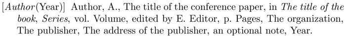 agu: example of a bibliography item for an inproceedings entry