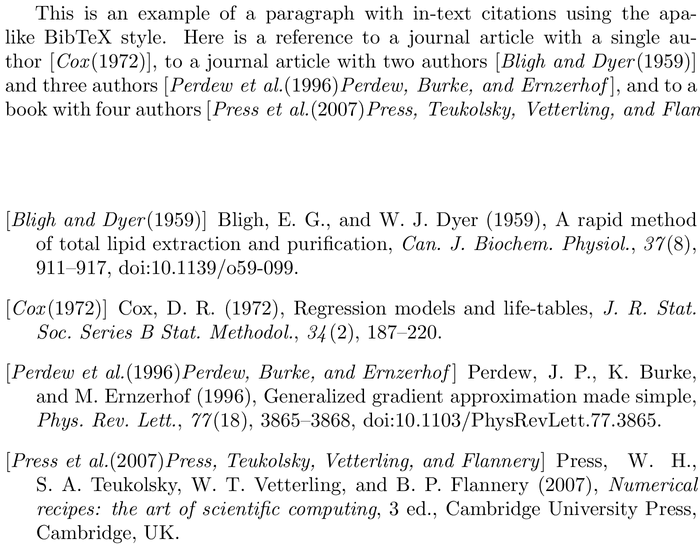 BibTeX agu04 bibliography style example with in-text references and bibliography