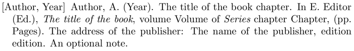 apalike2: example of a bibliography item for an incollection entry