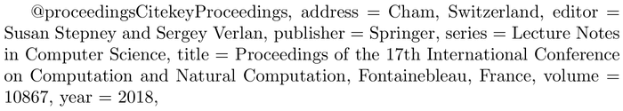 bestpapers-export: example of a bibliography item for an proceedings entry