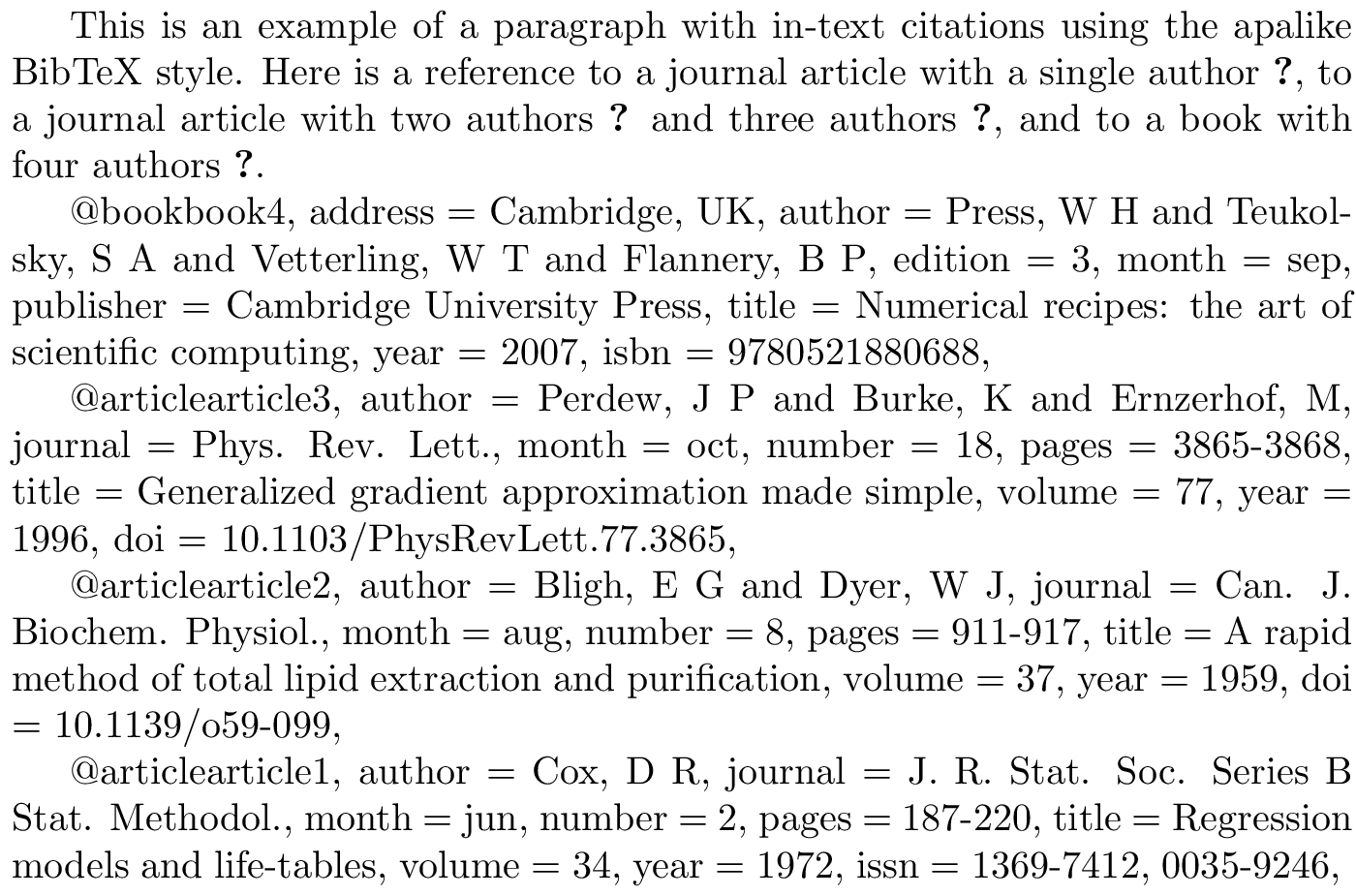 BibTeX bestpapersexport bibliography style [examples]