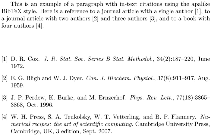 BibTeX unsrtabbrv3 bibliography style example with in-text references and bibliography