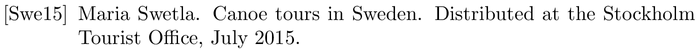 BibTeX example: booklet citation style alpha