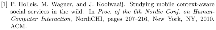 BibTeX example: inproceedings citation style abbrv