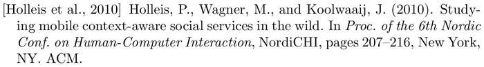 BibTeX example: inproceedings citation style apalike