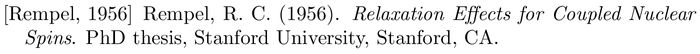 BibTeX example: phdthesis citation style apalike