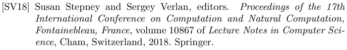 BibTeX example: proceedings citation style alpha