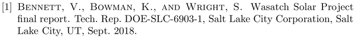 BibTeX example: techreport citation style acm