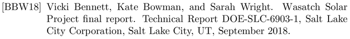 BibTeX example: techreport citation style alpha