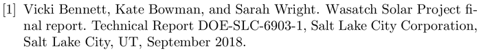 BibTeX example: techreport citation style unsrt