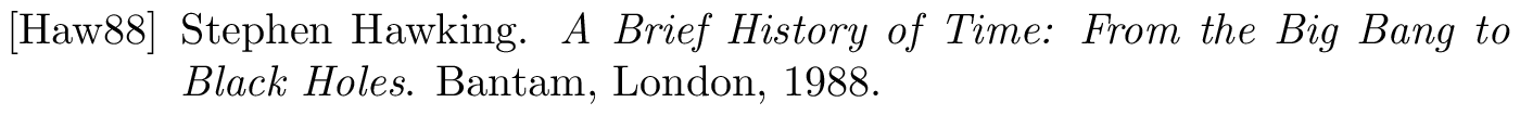 BibTeX entry type book [with examples]