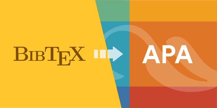 BibTeX to APA converter
