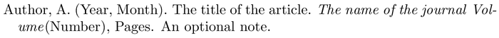 chicago-annote: example of a bibliography item for an article entry