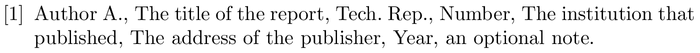 cmpj: example of a bibliography item for an techreport entry