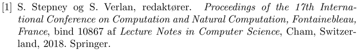 dk-abbrv: example of a bibliography item for an proceedings entry