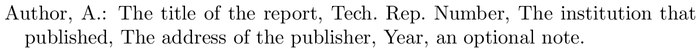 worlddev: example of a bibliography item for an techreport entry