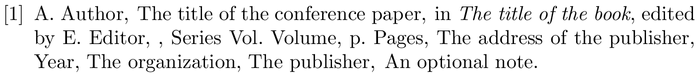 h-physrev: example of a bibliography item for an inproceedings entry