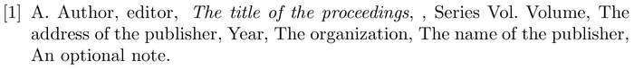 h-physrev: example of a bibliography item for an proceedings entry