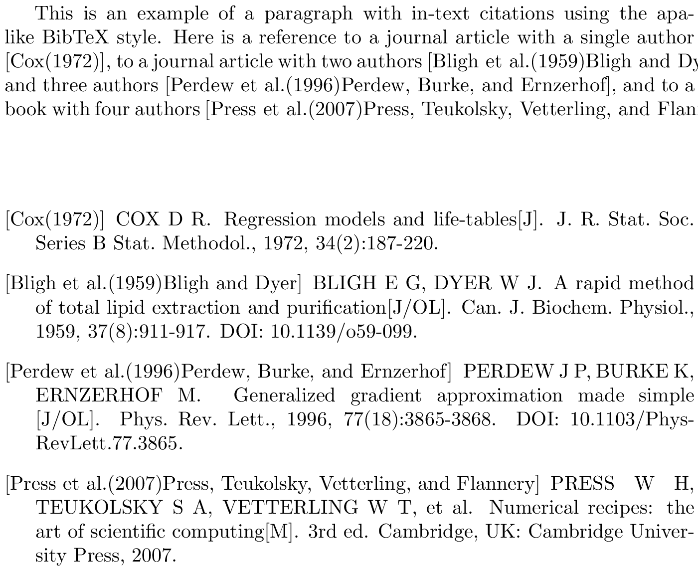 BibTeX gbt7714unsrt bibliography style [examples]