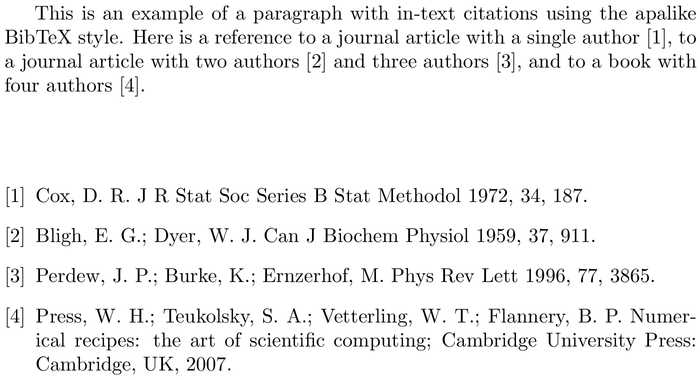 BibTeX ijqc bibliography style example with in-text references and bibliography