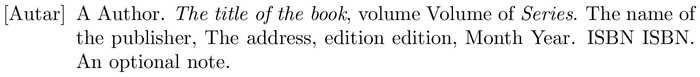is-alpha: example of a bibliography item for a book entry