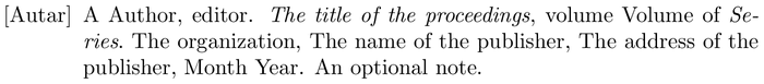 is-alpha: example of a bibliography item for an proceedings entry