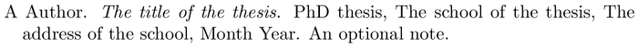 aaai-named: example of a bibliography item for an phdthesis entry