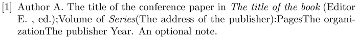 ama: example of a bibliography item for an inproceedings entry