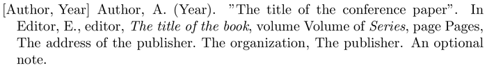 jqt1999: example of a bibliography item for an inproceedings entry