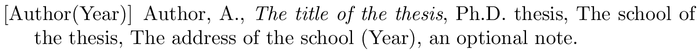 aipauth4-1: example of a bibliography item for an phdthesis entry